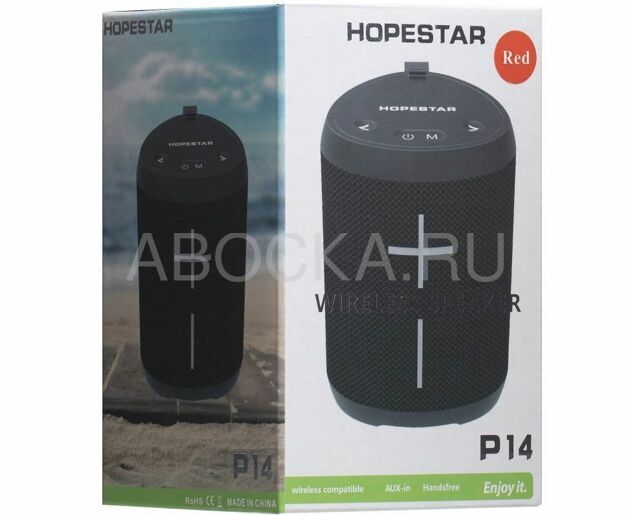 Колонка Bluetooth Hopestar P14 Беспроводная, красная